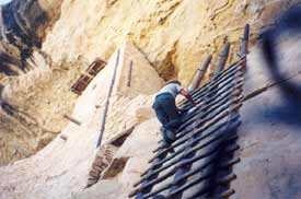 Leiter zum Balcony House